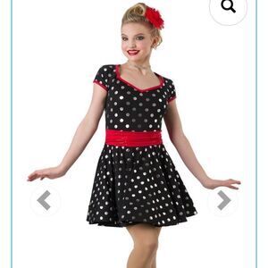 Costume Gallery Style 19638 black and white polka dot dress